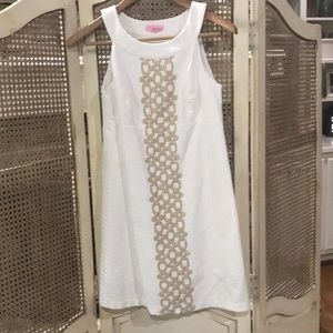Lilly Pulitzer White Mini with Gold detail